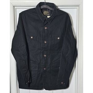 Iron Heart 10oz Kurashikizome Organic Cotton Duck Chore Jacket Men's Large Black